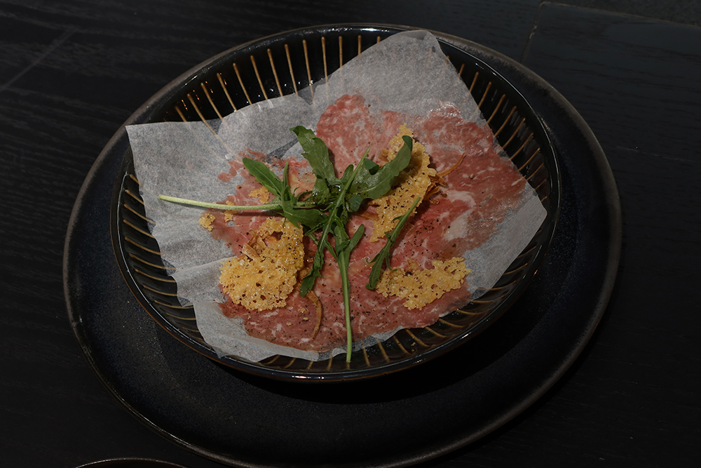 คาร์ปาชโช่(Carpaccio) เนื้อ Black Angus