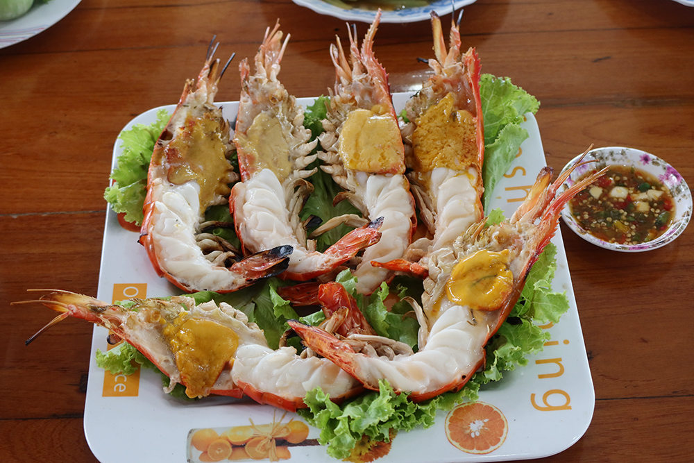 กุ้งแม่น้ำเผา