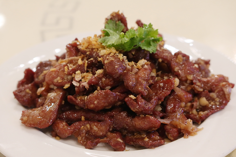 เป็ดทอดกระเทียม