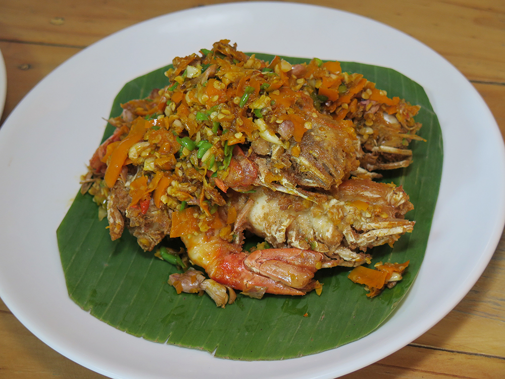กุ้งแม่น้ำผัดพริกเกลือ